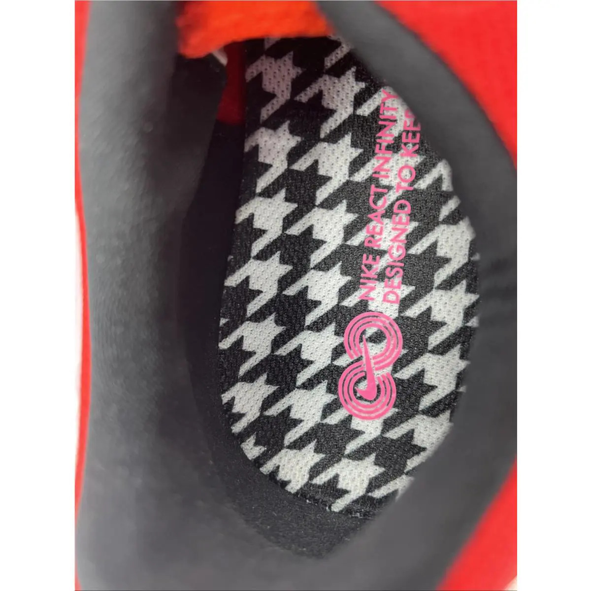 Nike shoes - Nike React Infinity Run - React Infinity Run - DM8073-600 - Red, Manufacturer: Chile Red/Black/Dark Smoke Grey/Hyper Pink 5