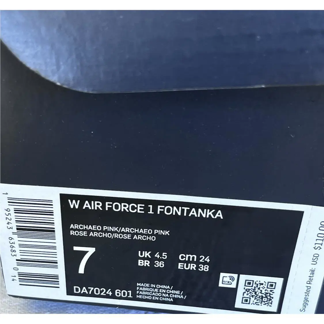 Nike shoes - Nike Air Force 1 - Air Force - DA7024-601 - Archaeo Pink (UPC: 195243636830) 3