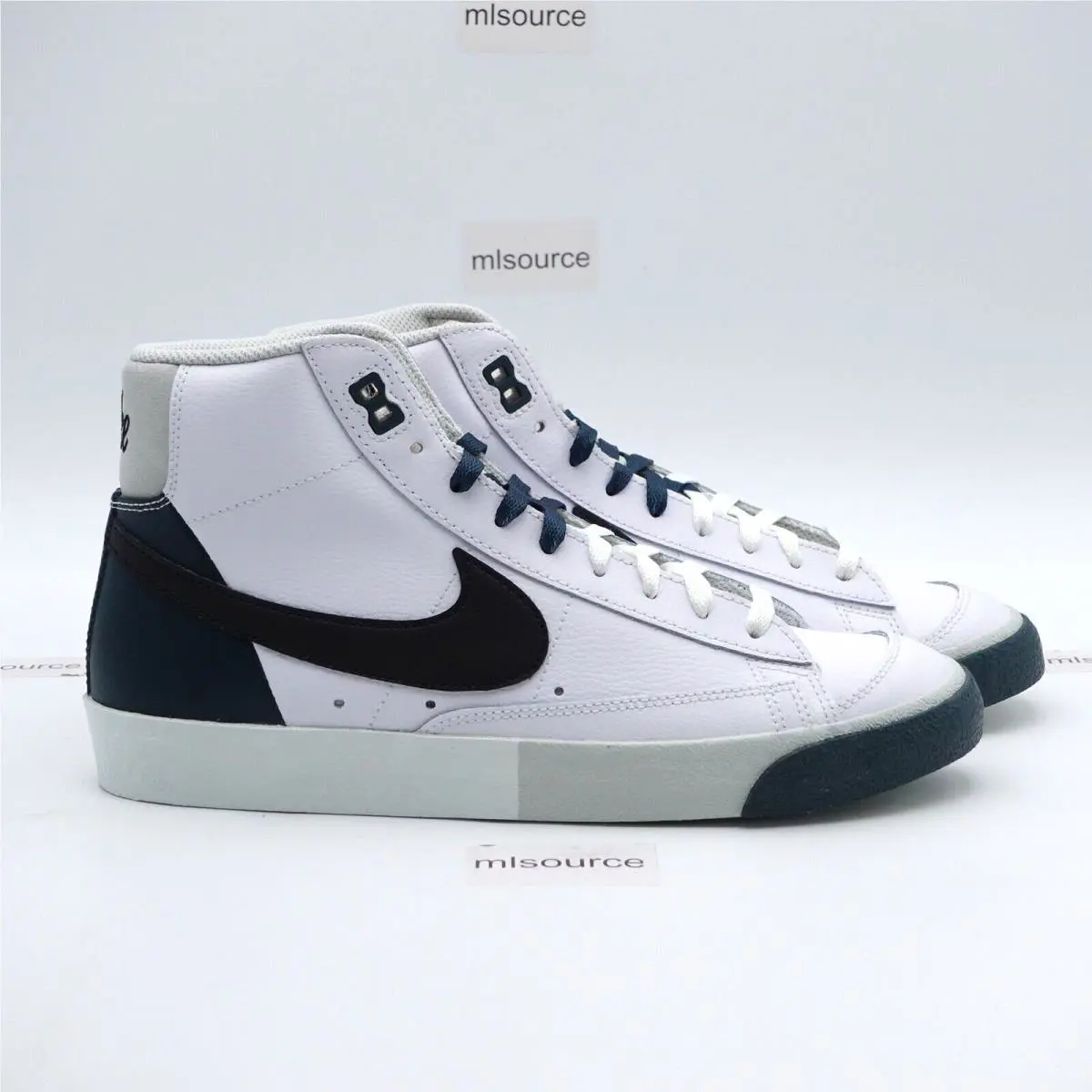 Nike shoes - Nike Blazer Mid `77 Premium Remix Split - FB8889-100 - White, Manufacturer: White/Black/Deep Jungle (UPC: 196968237340) 1