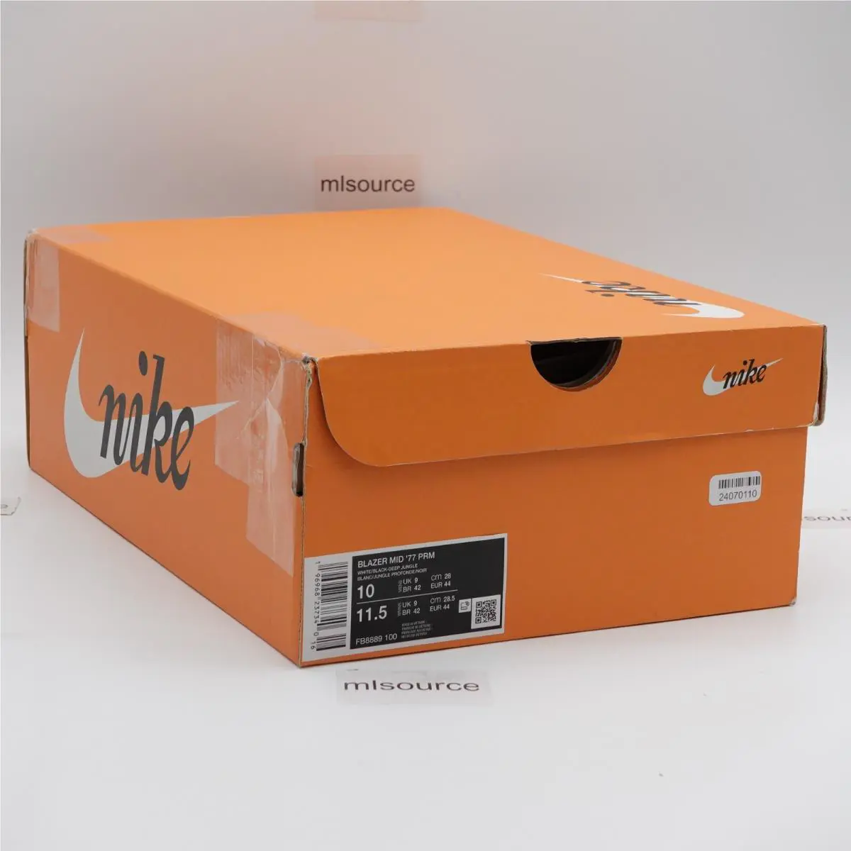 Nike shoes - Nike Blazer Mid `77 Premium Remix Split - FB8889-100 - White, Manufacturer: White/Black/Deep Jungle (UPC: 196968237340) 3