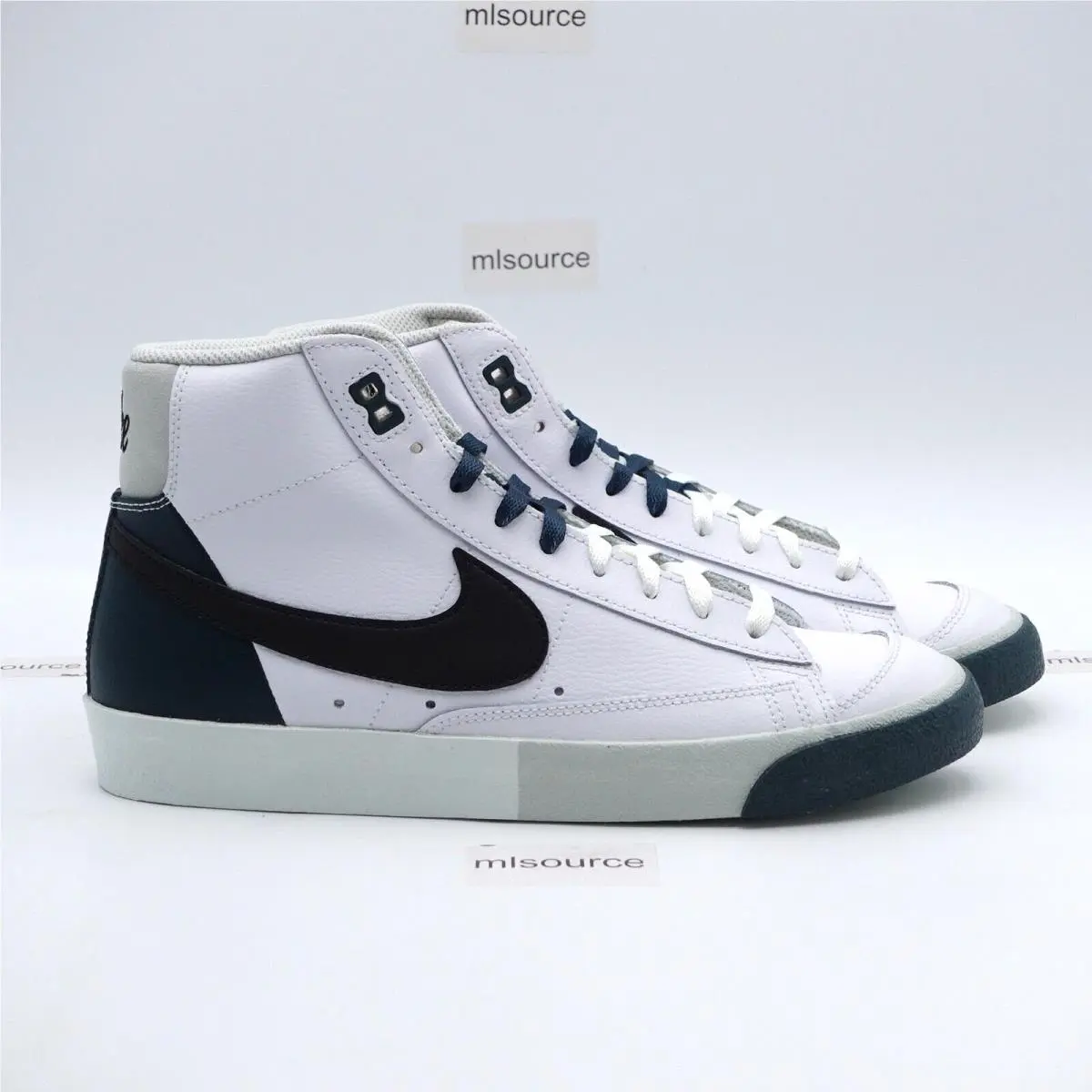 Nike shoes - Nike Blazer Mid `77 Premium Remix Split - FB8889-100 - White, Manufacturer: White/Black/Deep Jungle (UPC: 196968237340) 1