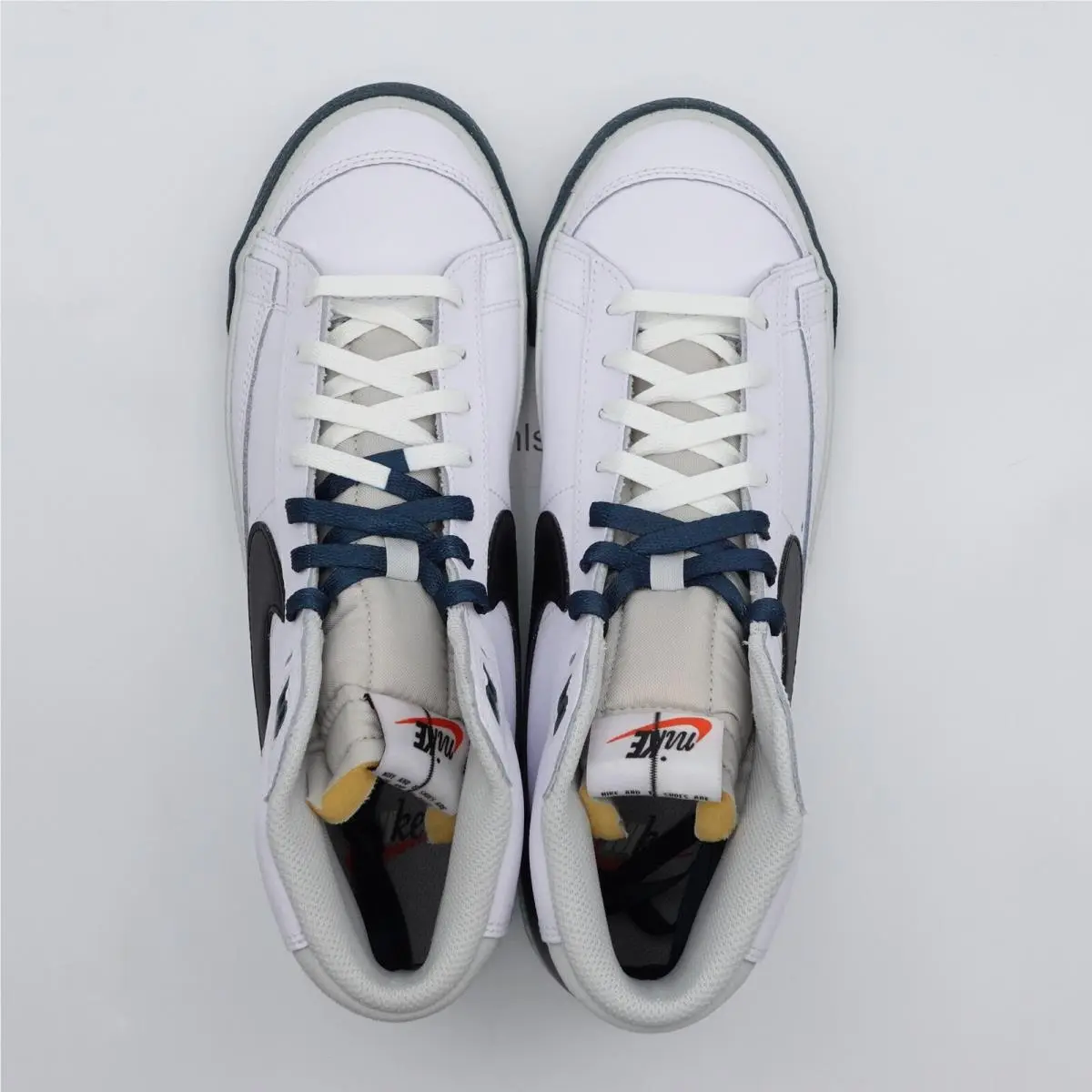 Nike shoes - Nike Blazer Mid `77 Premium Remix Split - FB8889-100 - White, Manufacturer: White/Black/Deep Jungle (UPC: 196968237340) 3