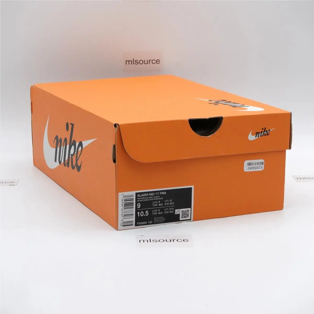 Nike shoes - Nike Blazer Mid `77 Premium Remix Split - FB8889-100 - White, Manufacturer: White/Black/Deep Jungle (UPC: 196968237340) 6