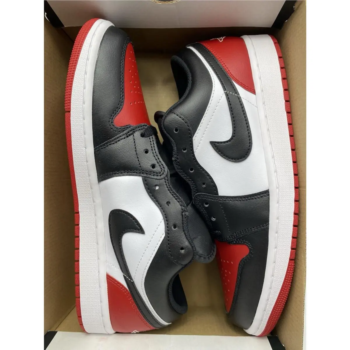 Nike shoes - Nike Air Jordan 1 - Air - 553558 161 - White/Black-Varsity Red (UPC: 196969278434) 5