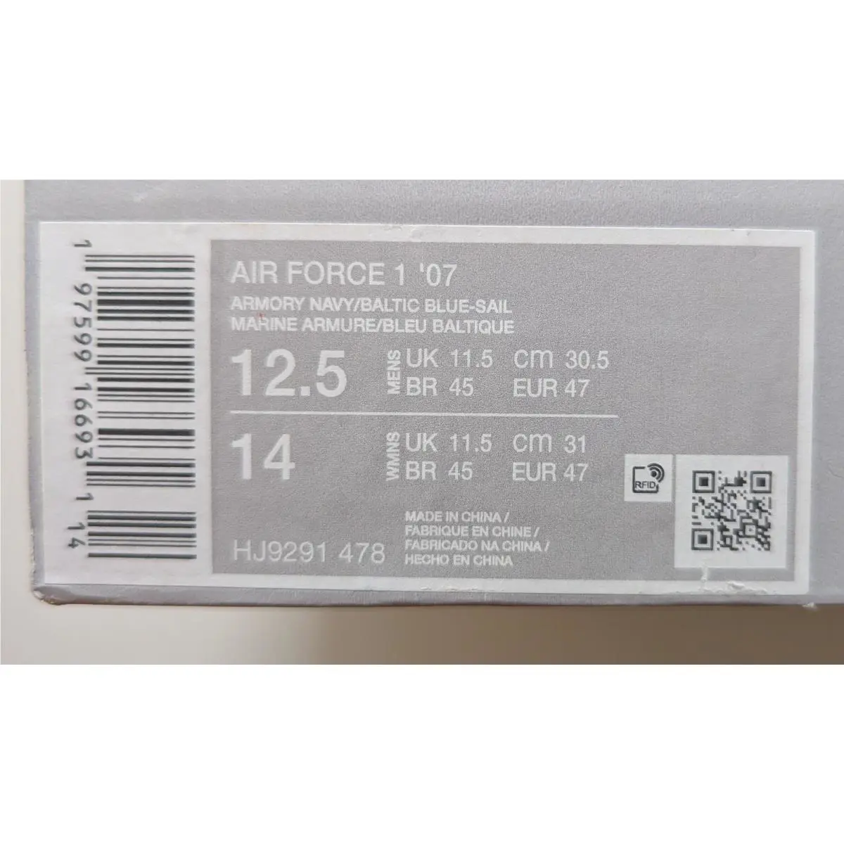 Nike shoes - Nike Air Force 1 `07 Low Armory Navy - HJ9291-478 - Blue 5