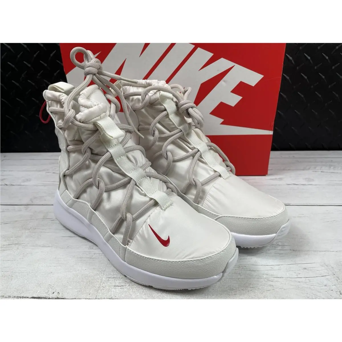 Nike shoes - Tanjun High Rise - Tanjun High Rise - AO0355-005 - Phantom/Gym Red/Desert Sand (UPC: 0193151581051) 0