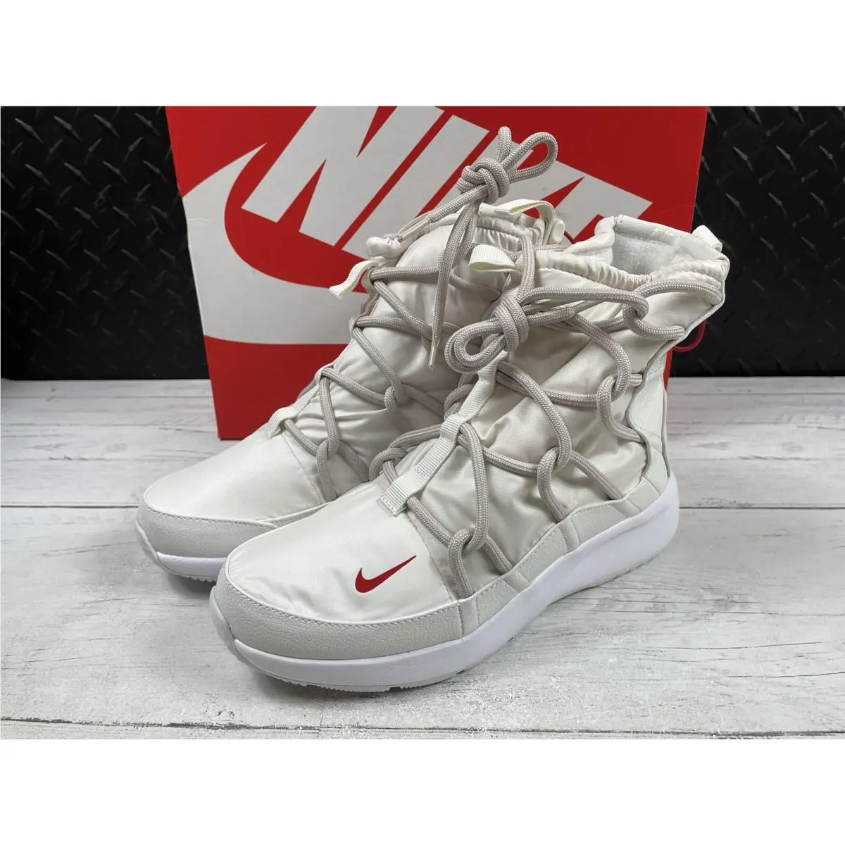 Nike shoes - Tanjun High Rise - Tanjun High Rise - AO0355-005 - Phantom/Gym Red/Desert Sand (UPC: 0193151581051) 2
