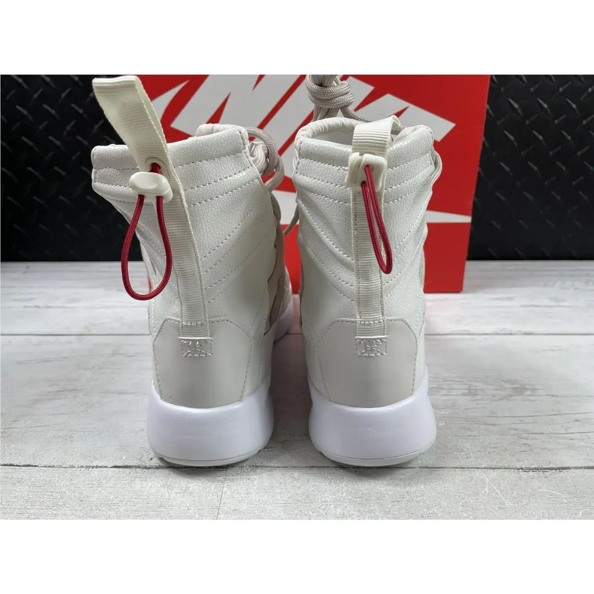 Nike shoes - Tanjun High Rise - Tanjun High Rise - AO0355-005 - Phantom/Gym Red/Desert Sand (UPC: 0193151581051) 4