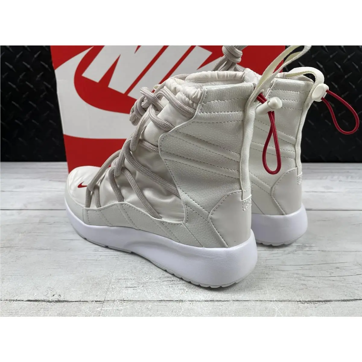 Nike shoes - Tanjun High Rise - Tanjun High Rise - AO0355-005 - Phantom/Gym Red/Desert Sand (UPC: 0193151581051) 5