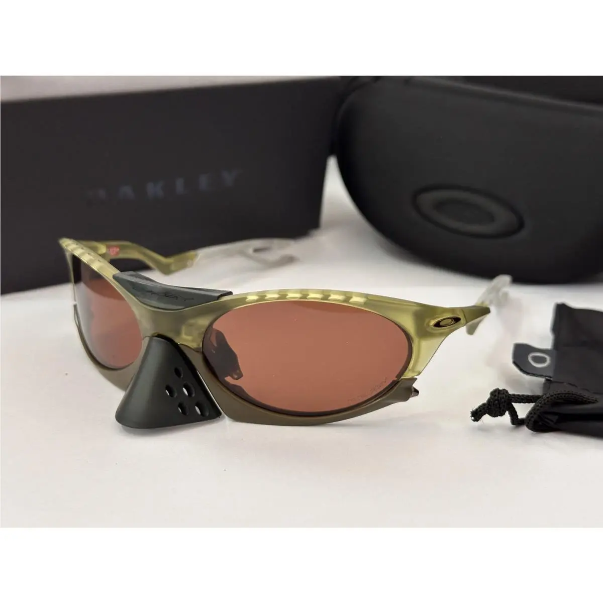 Plantaris Sunglasses OO9437-0363 Matte Transparent Fern W/ Prizm Tungsten by Oakley
