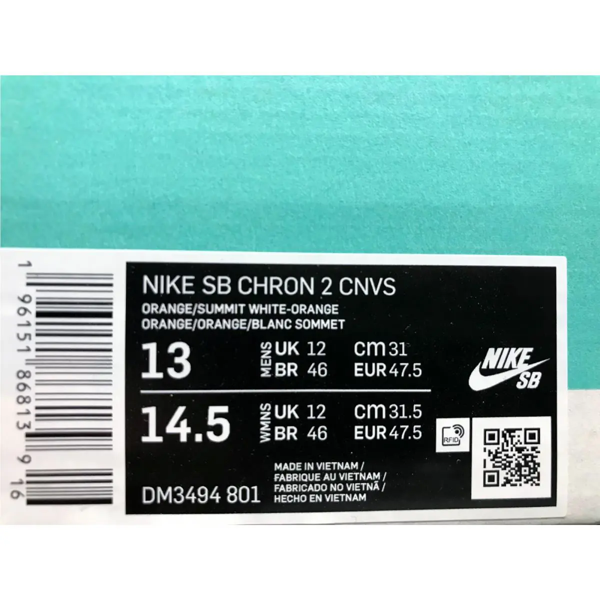Nike shoes - Nike SB Chron - Chron - DX4361-001 - Orange (UPC: 196151868139) 3