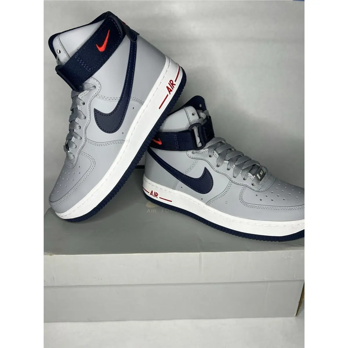 Nike Air Force 1 High Wolf Grey Basketball Hi Top Sneakers 8 Women