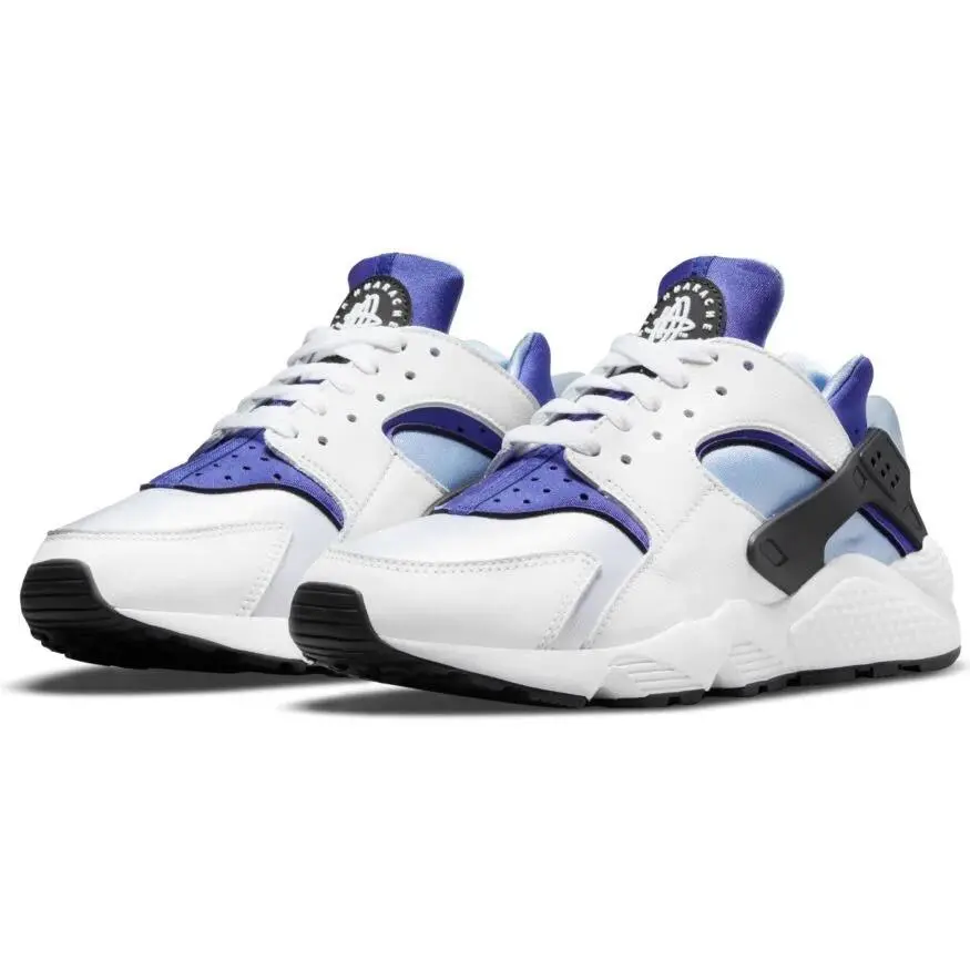 Size 6.5 Women`s  Air Huarache Run Sneakers DH4439-100 White/concord/black by Nike