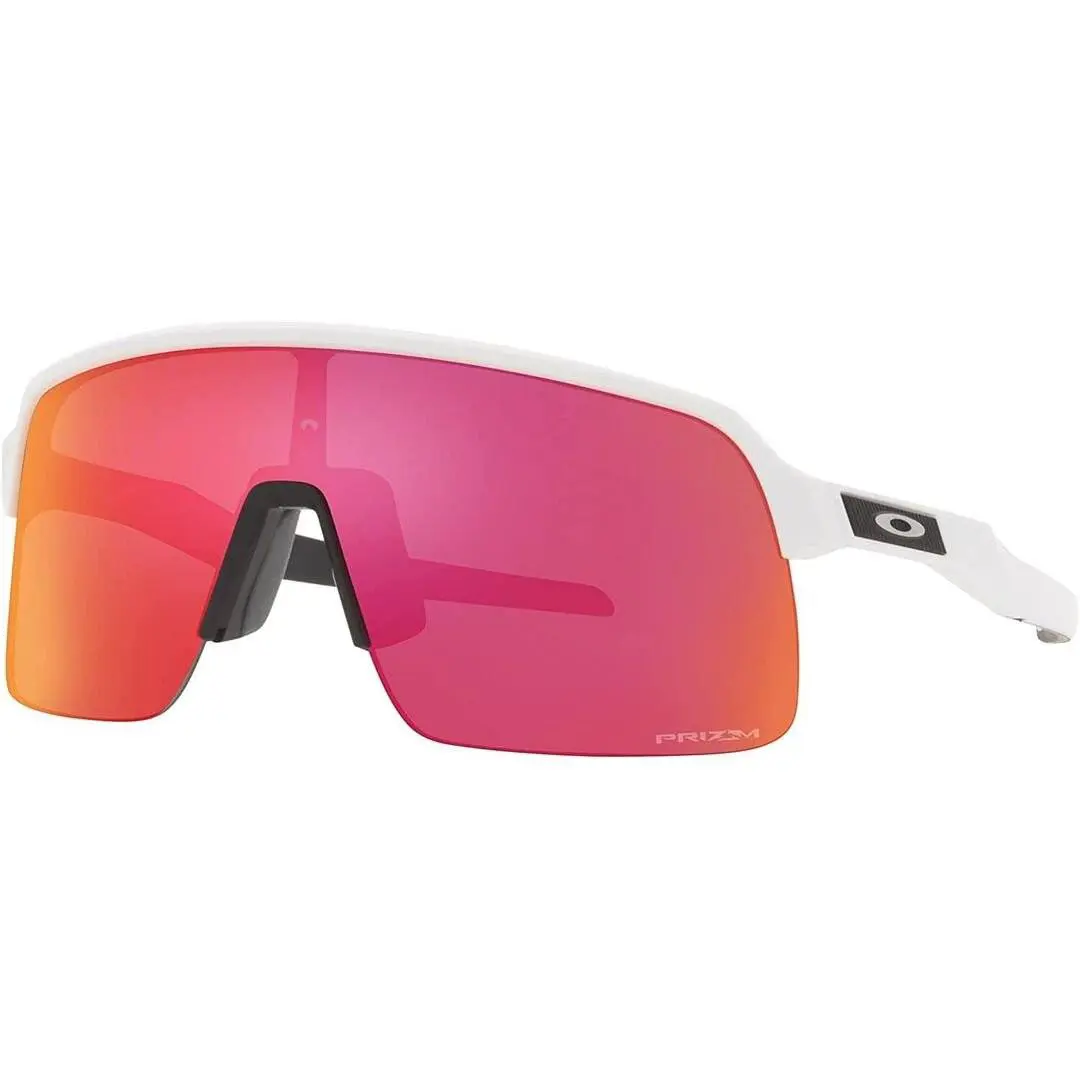 Oakley Sutro Lite Shield Sunglasses OO9463-2039 Matte White Prizm Field W/case - Frame: White, Lens: Prizm Field, Logo: Silver