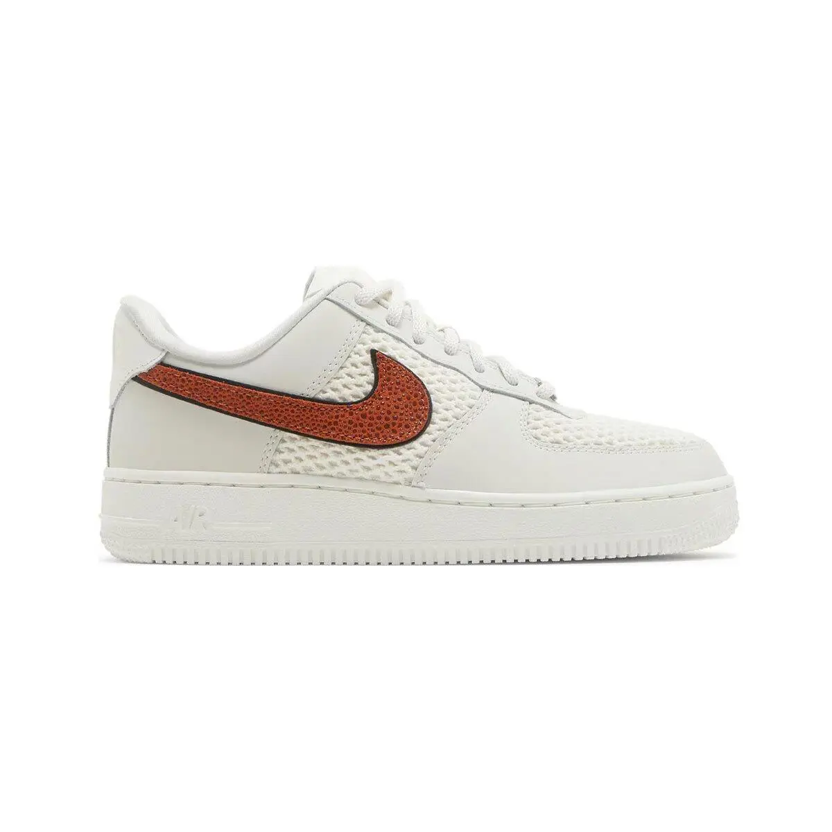 Sz 6.5 - Women`s Nike Air Force 1 `07 Low DZ5228-100 Sail/dark Russet-black - Multicolor
