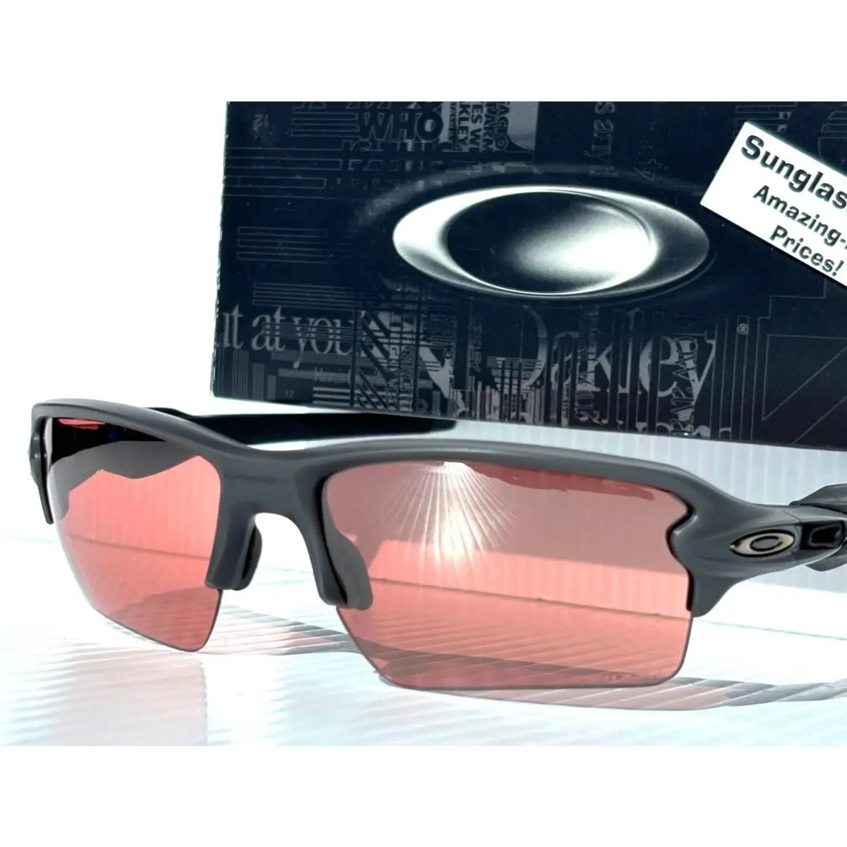 Flak 2.0 Xxl Matte Carbon Black Prizm Dark Golf Lens Sunglass 9488-08 by Oakley