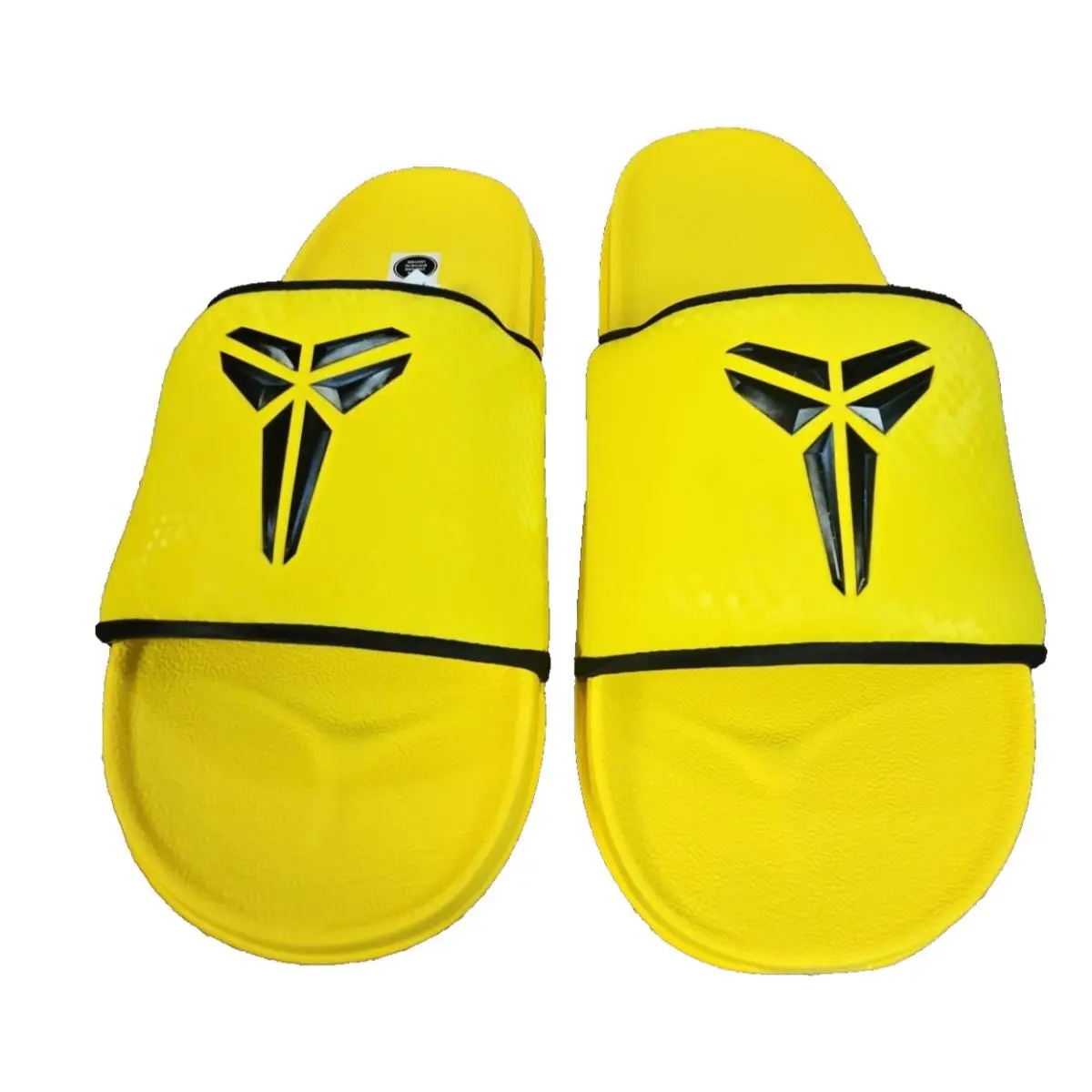 Nike Kobe Off Court Slides Lightning Yellow Black Mamba Mens Size 9