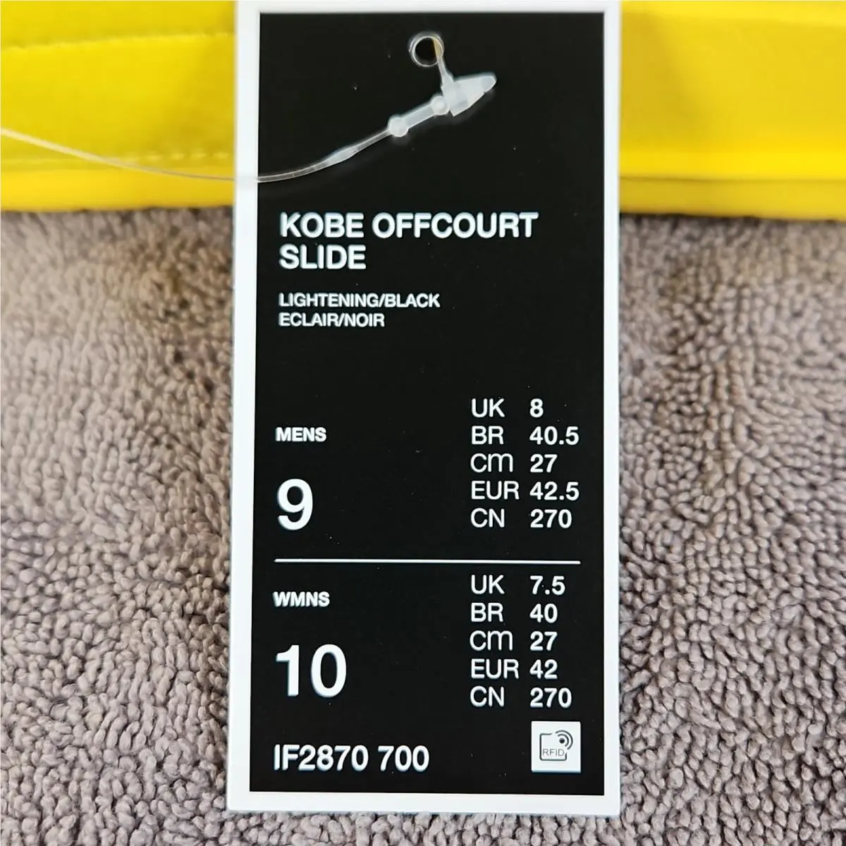 Nike shoes - Kobe Offcourt Slide - Kobe Offcourt Slide - If2870700 - Yellow 9