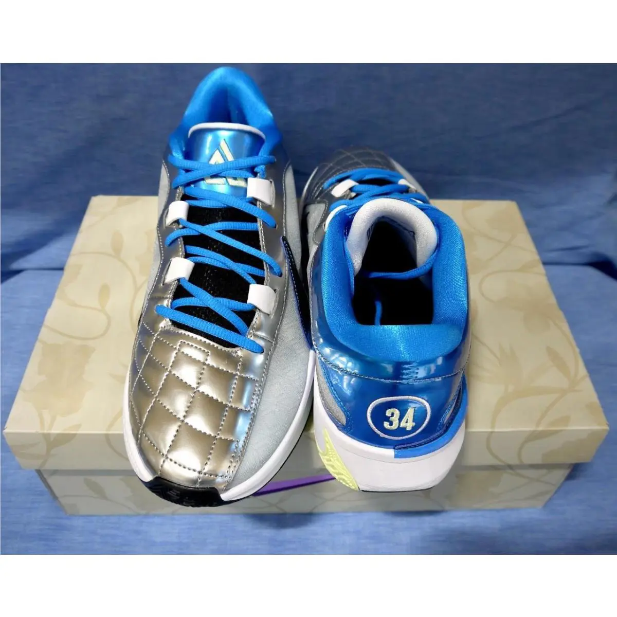 Nike shoes - Nike Zoom Freak - Zoom Freak - DX4996-402 - Blue,Silver,Black 9