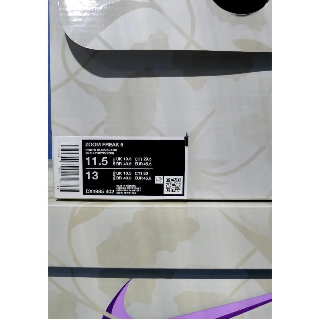 Nike shoes - Nike Zoom Freak - Zoom Freak - DX4996-402 - Blue,Silver,Black 0