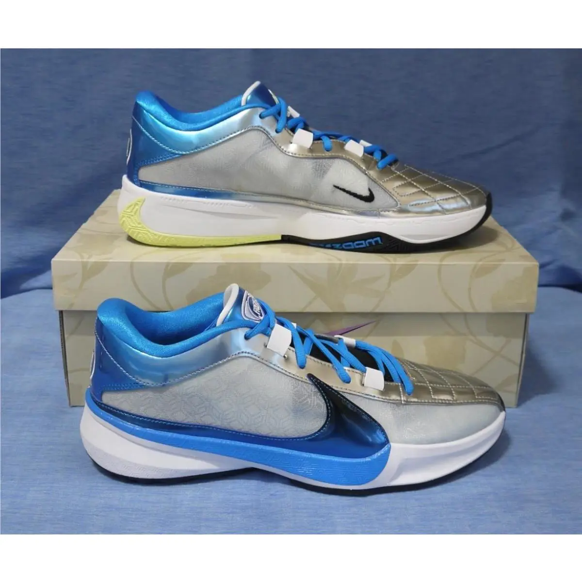 Nike shoes - Nike Zoom Freak - Zoom Freak - DX4996-402 - Blue,Silver,Black 1