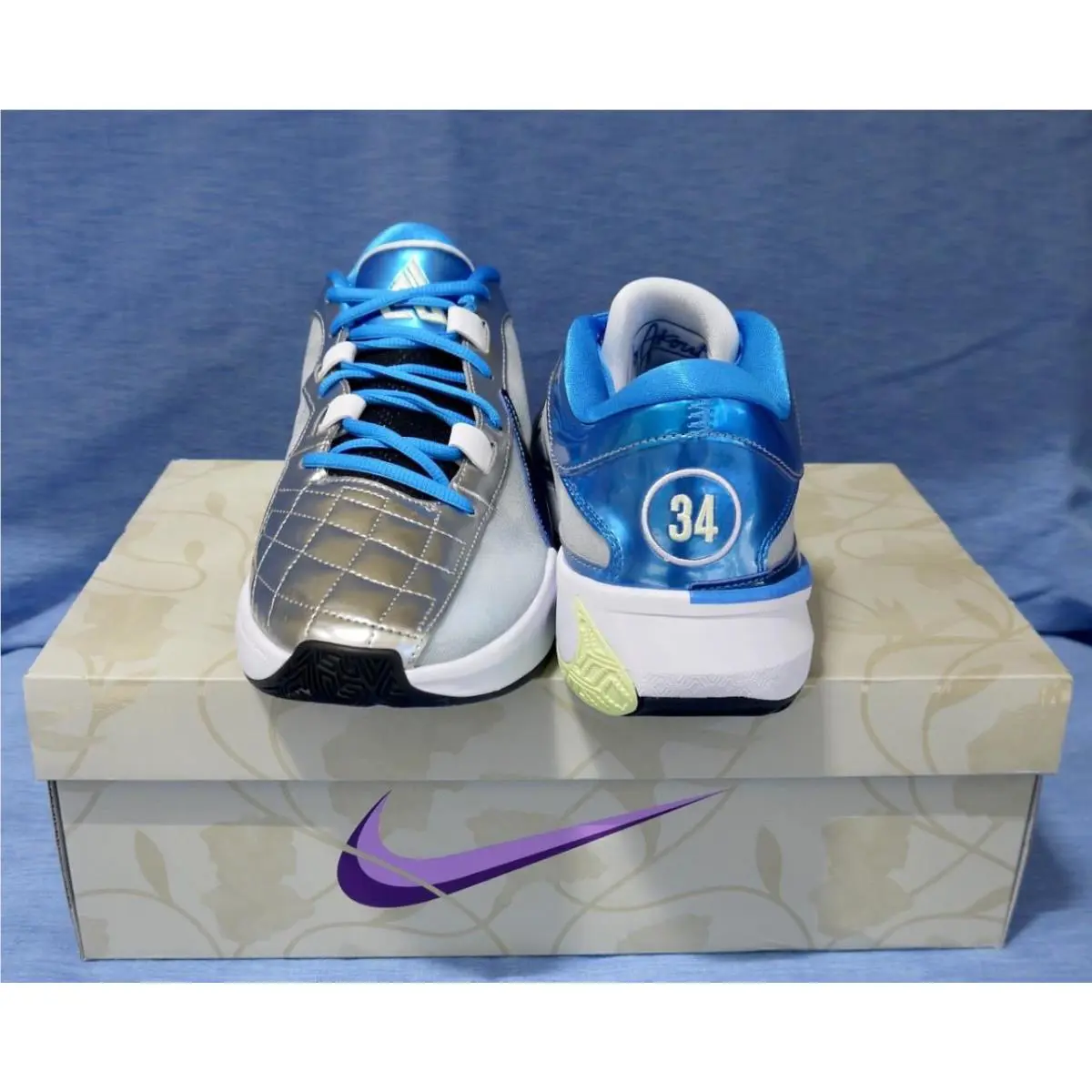 Nike shoes - Nike Zoom Freak - Zoom Freak - DX4996-402 - Blue,Silver,Black 6