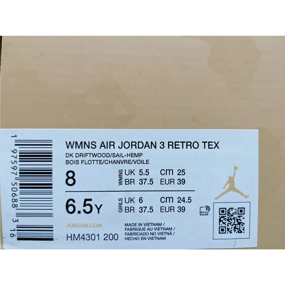 Nike shoes - Air Jordan 3 - Air - CD5432-001 - Yellow (UPC: 197597506883) 4