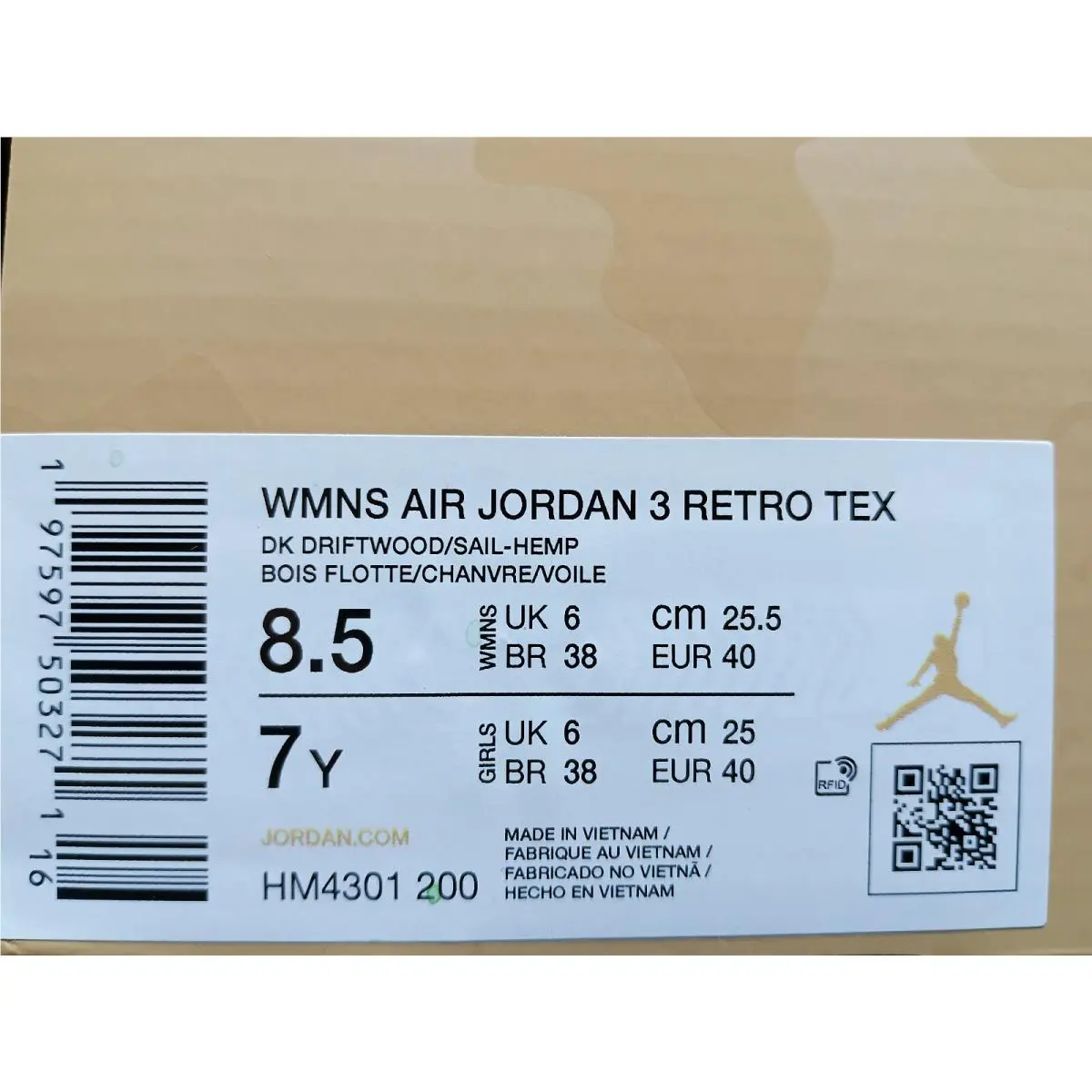 Nike shoes - Air Jordan 3 - Air - CD5432-001 - Yellow (UPC: 197597506883) 4