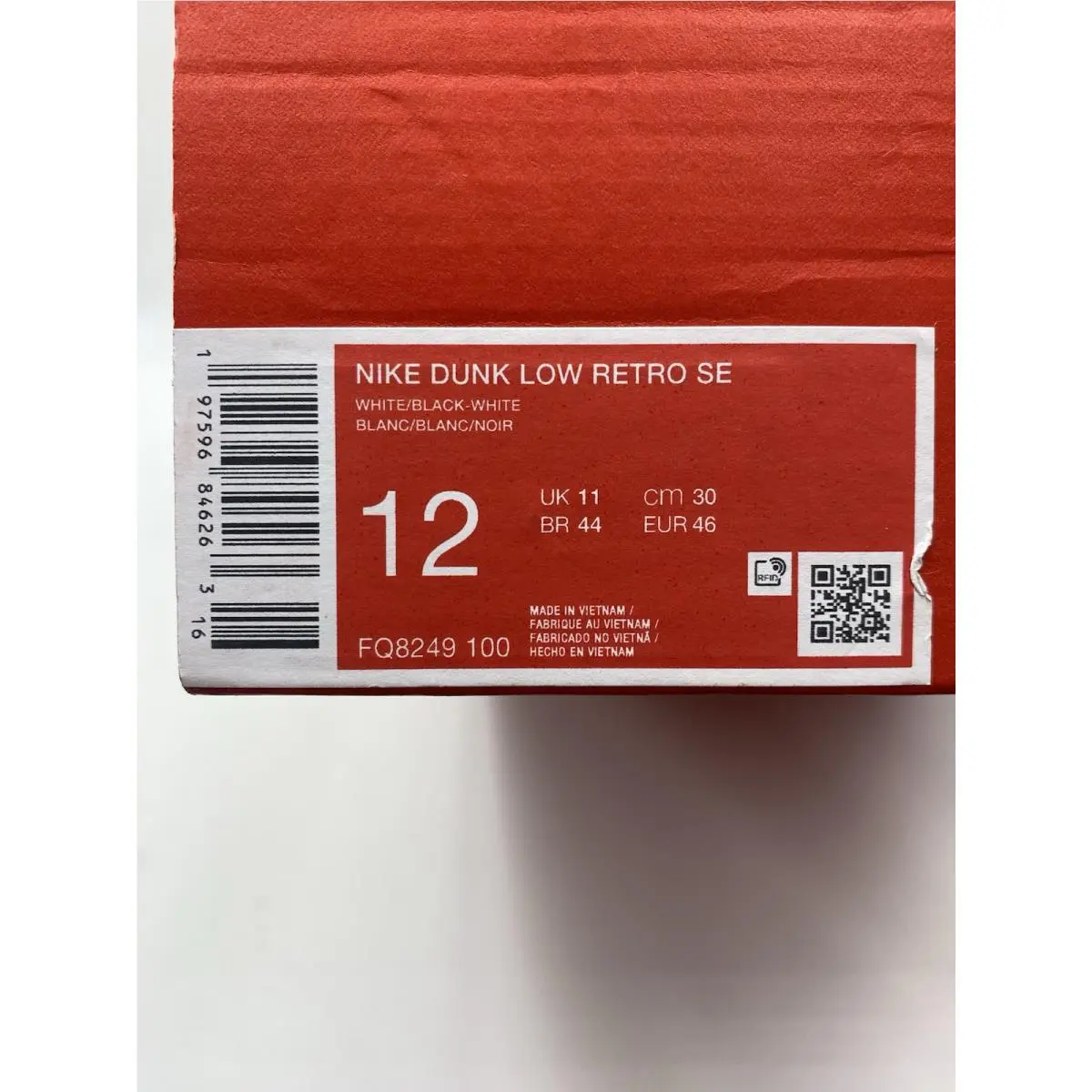Nike shoes - Nike Dunks - Dunks - FQ8249 100 - White/Black (UPC: 197596846263) 6