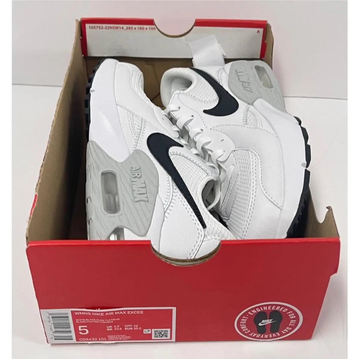 Nike shoes - CD5432101 - CD5432-101 - WHITE BLACK PURE PLATINUM (UPC: 193154114652) 7