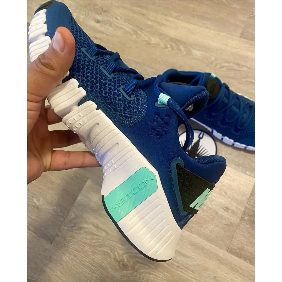 Nike shoes - Nike Free Metcon 4 - Free Metcon - CZ0596-401 - Valerian Blue / Black / Green Glow (UPC: 196151879364) 1