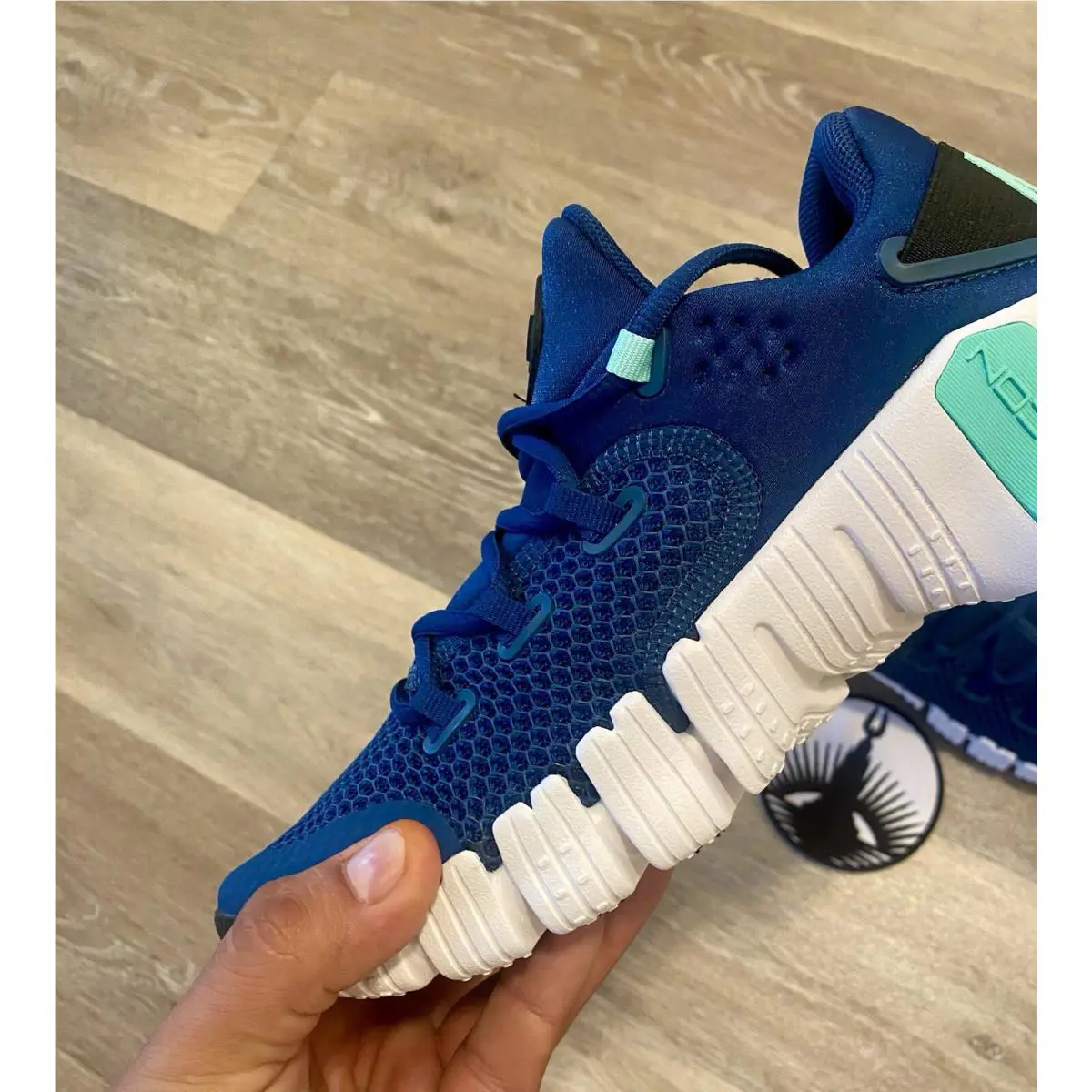 Nike shoes - Nike Free Metcon 4 - Free Metcon - CZ0596-401 - Valerian Blue / Black / Green Glow (UPC: 196151879364) 2