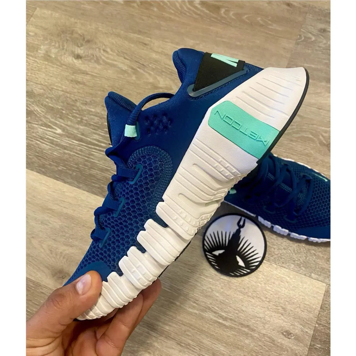 Nike shoes - Nike Free Metcon 4 - Free Metcon - CZ0596-401 - Valerian Blue / Black / Green Glow (UPC: 196151879364) 3
