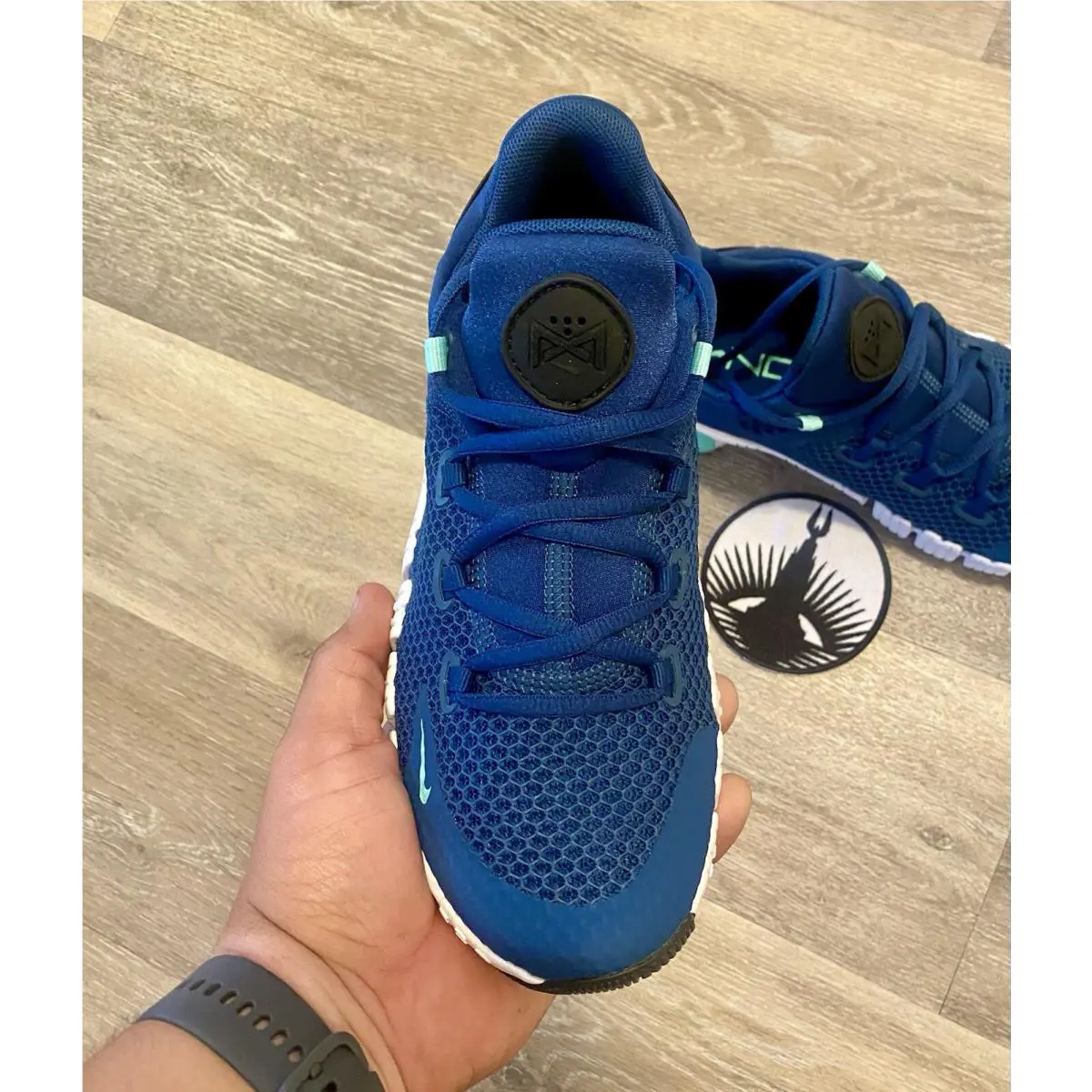 Nike shoes - Nike Free Metcon 4 - Free Metcon - CZ0596-401 - Valerian Blue / Black / Green Glow (UPC: 196151879364) 4