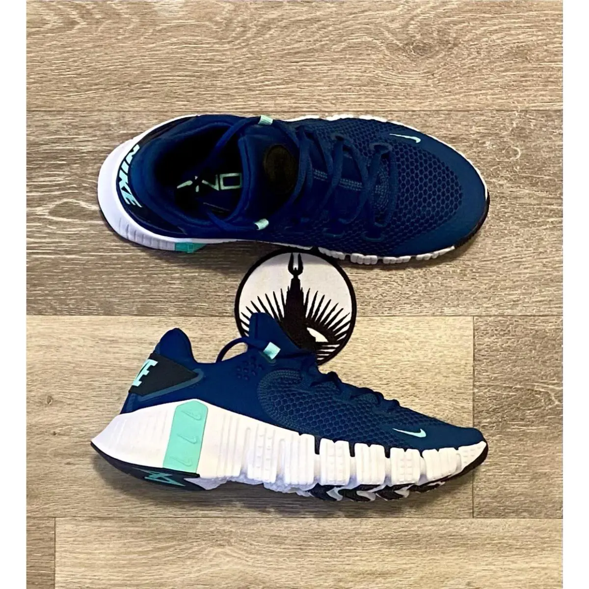Nike shoes - Nike Free Metcon 4 - Free Metcon - CZ0596-401 - Valerian Blue / Black / Green Glow (UPC: 196151879364) 5