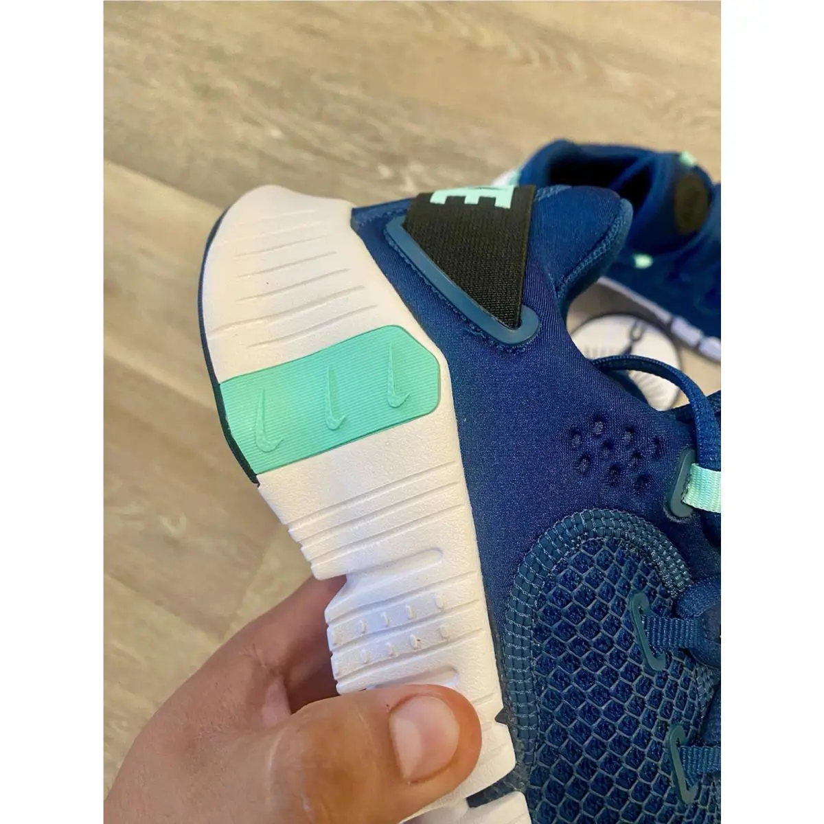 Nike shoes - Nike Free Metcon 4 - Free Metcon - CZ0596-401 - Valerian Blue / Black / Green Glow (UPC: 196151879364) 7