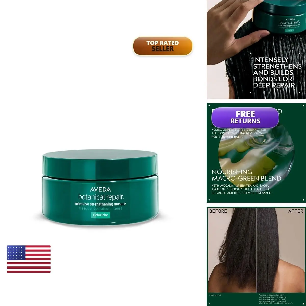 Botanical Repair Intensive Strengthening Masque Rich 6.7 Fl Oz Medium to by Aveda