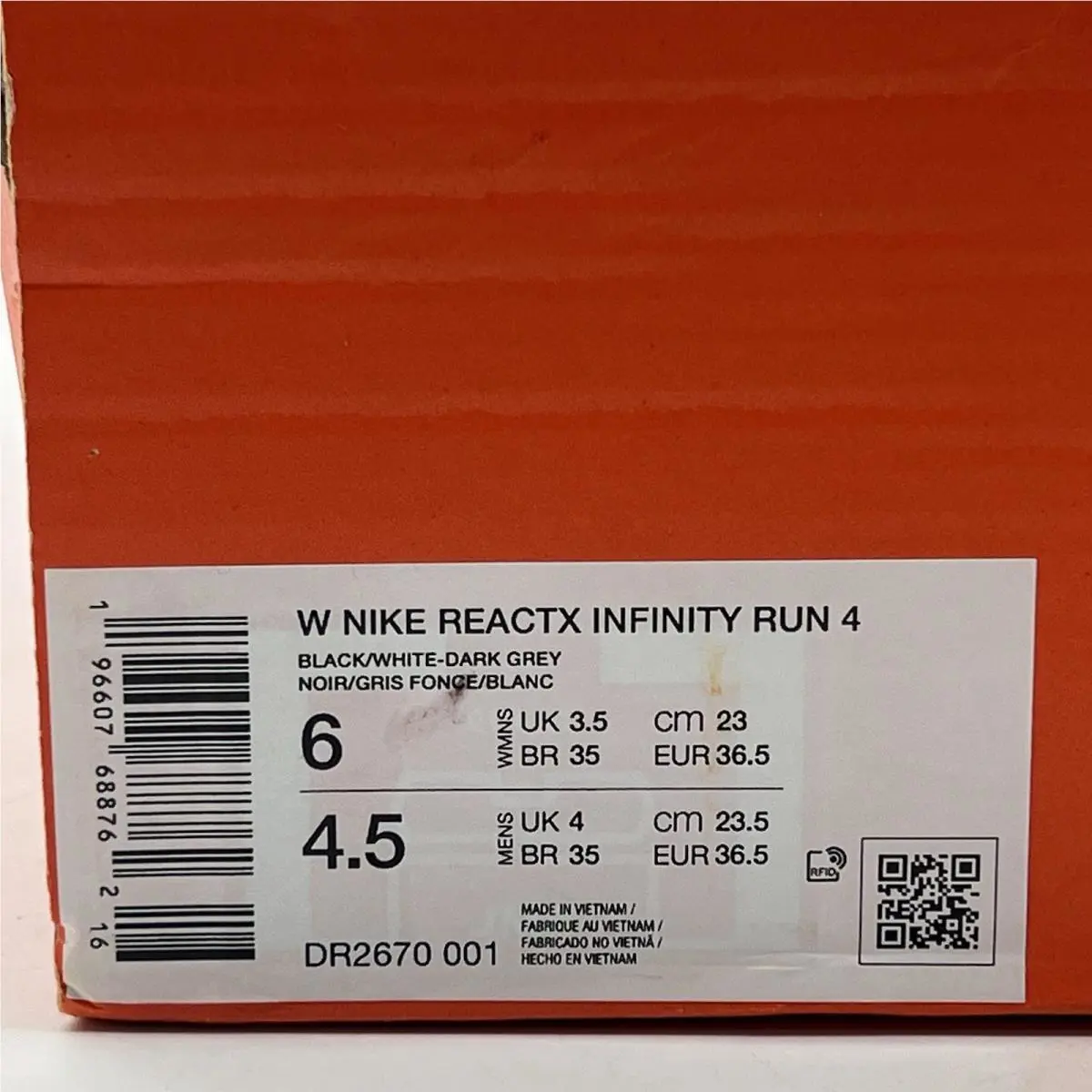 Nike shoes - Nike ReactX Infinity Run - ReactX Infinity Run - DR2670-001 - Black 4