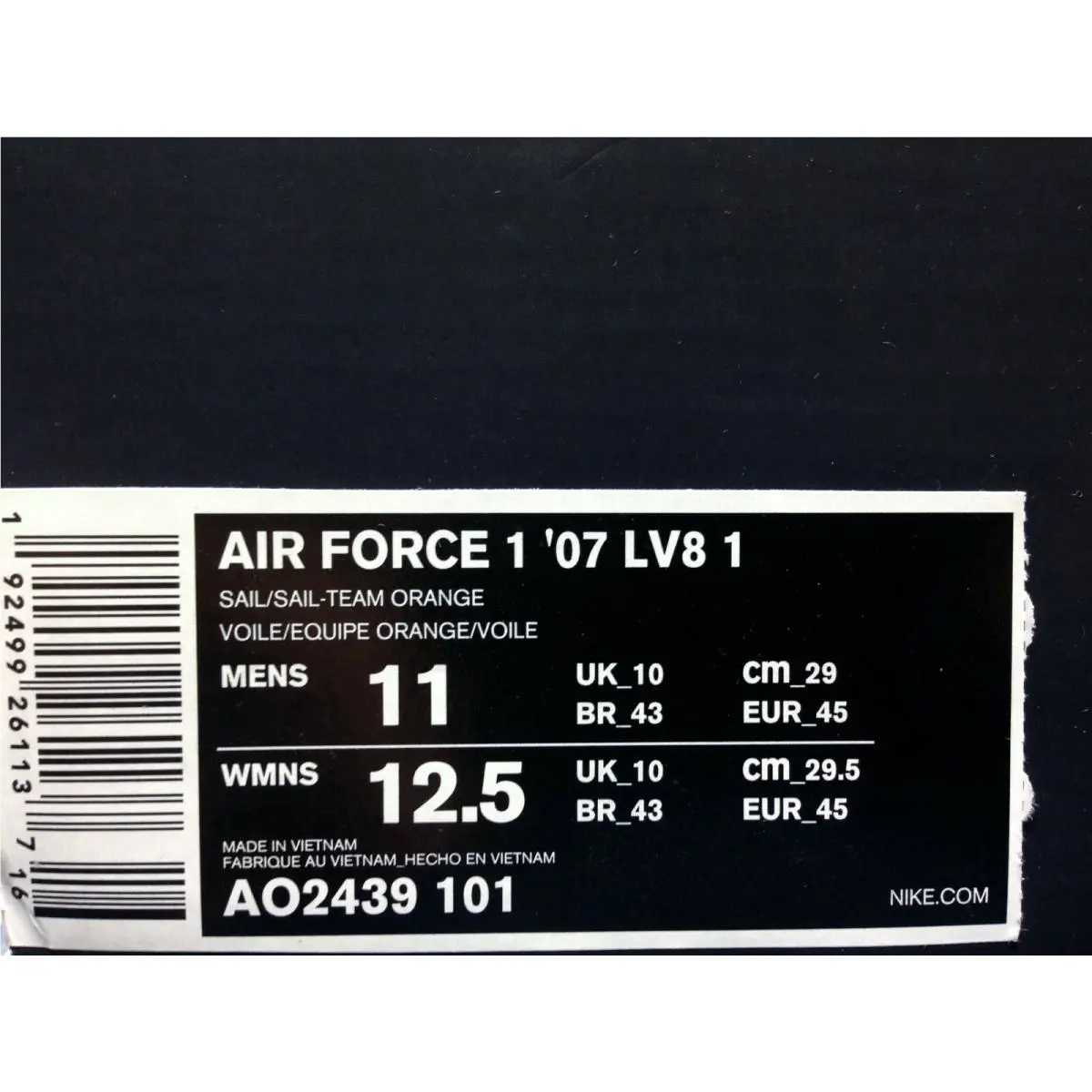 Nike shoes - Nike Air Force 1 - Air Force - AO2439-101 - White (UPC: 192499261137) 3
