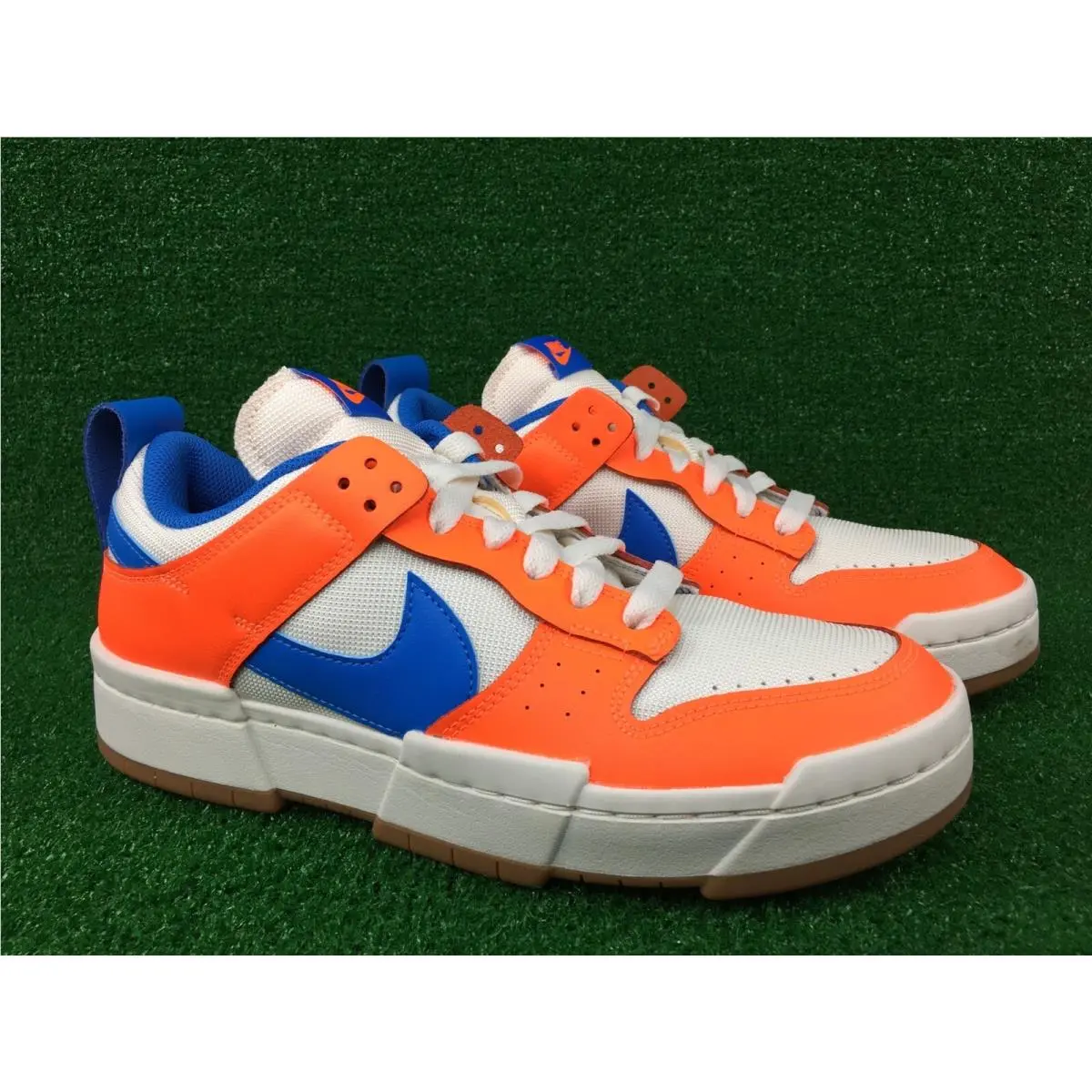 Nike Dunk Low Disrupt Sneaker Orange Blue CK6654 104 Women`s Size 5.5