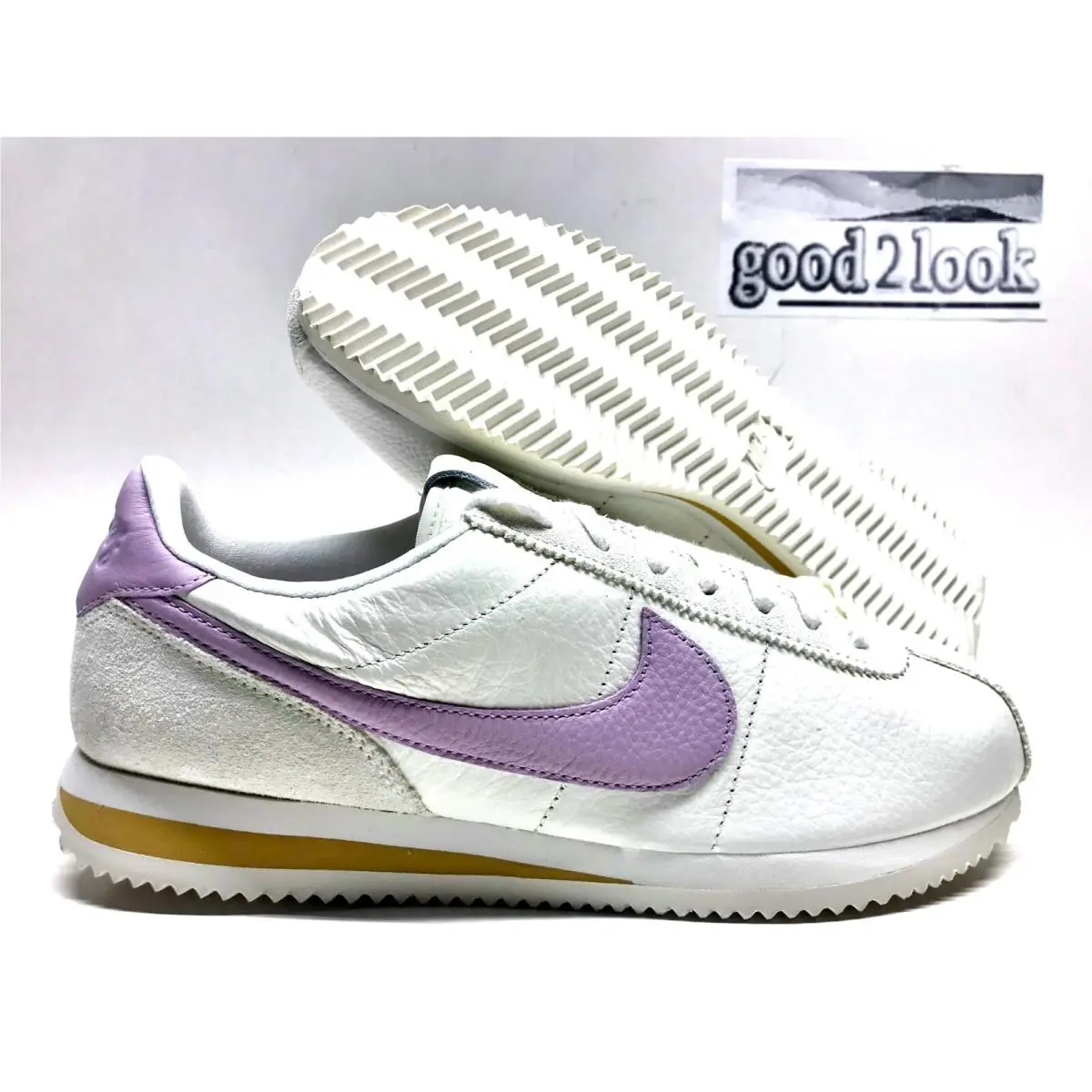 Cortez SE Sail/iced Lilac-club Gold Size Women`s 10.5/MEN`S 9 FJ4608-133 by Nike