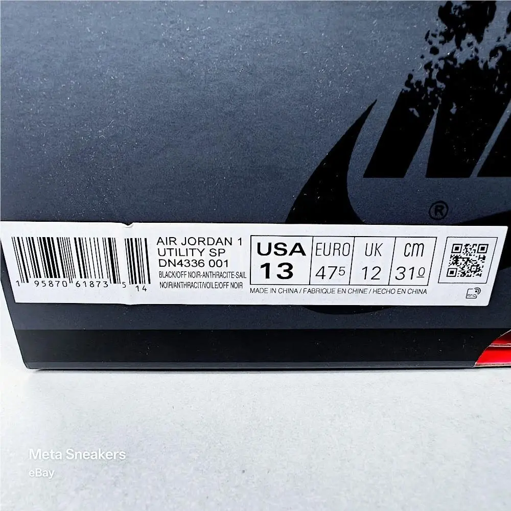 Nike shoes - Nike Air Jordan 1 - Air - DN4336-001 - Black/Anthracite-Sail-Off Noir 1