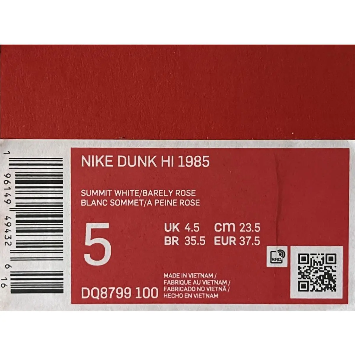 Nike shoes - Nike Dunk High - Dunk High - DQ8799-100 - White (UPC: 0196149494326) 6