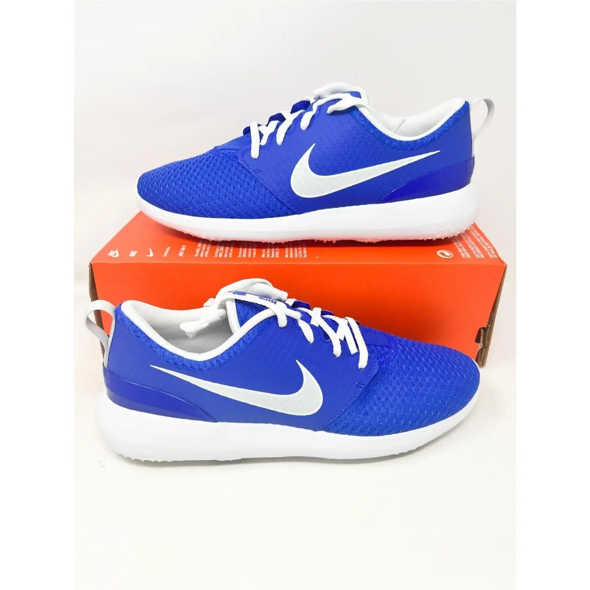 Nike Roshe G Racer Royal Blue White Black CD6065-400 Sz 9.5 Men`s Golf Shoes