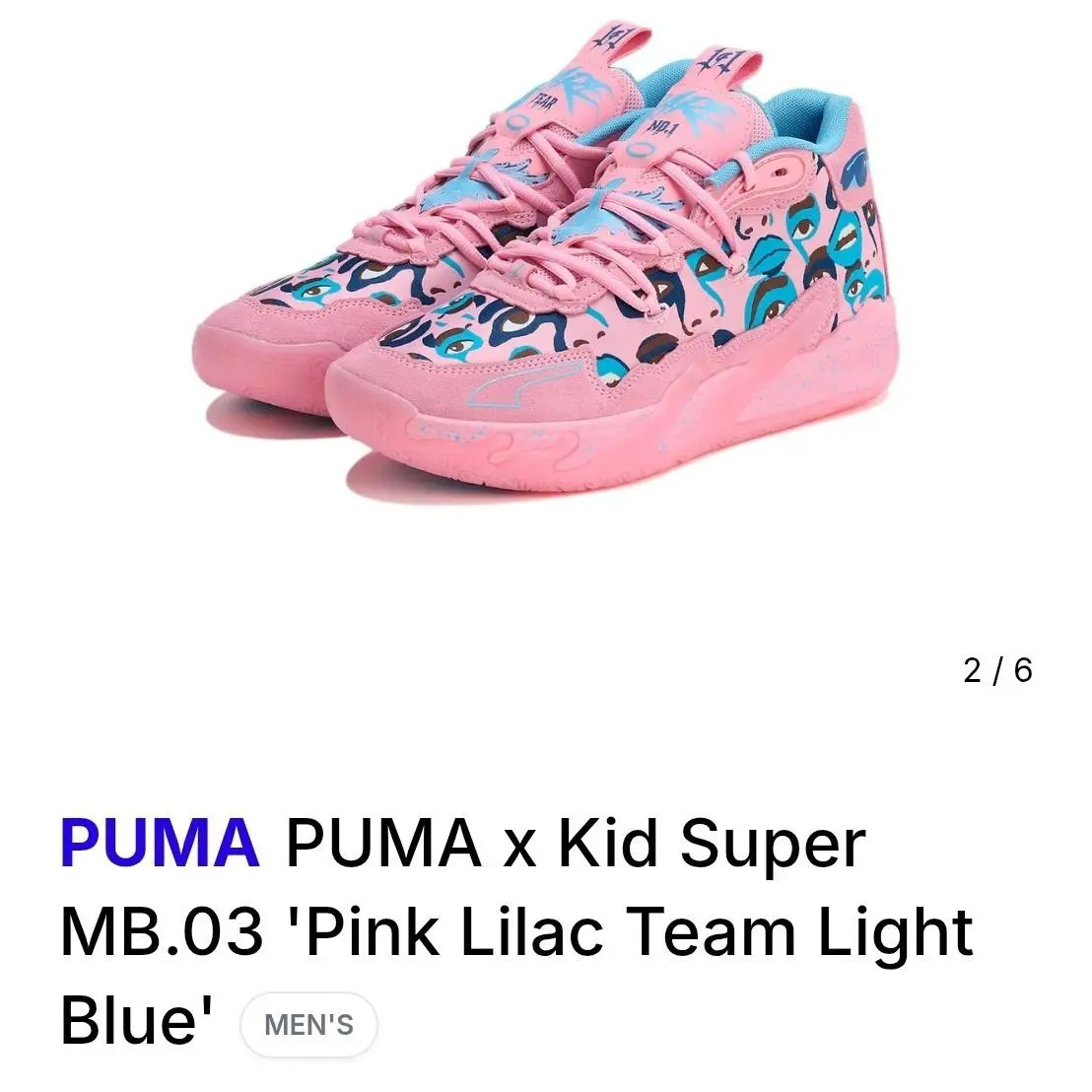 Puma shoes - PUMA MB 03 - 379328-01 - Pink 1