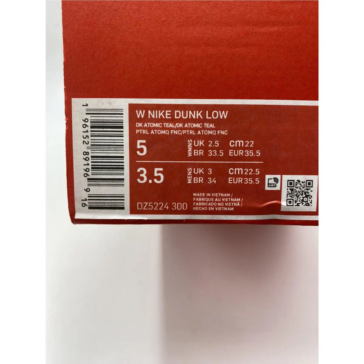 Nike shoes - Nike Dunk Low - Dunk Low - DZ5224 300 - DK Atomic Teal (UPC: 196152891969) 6
