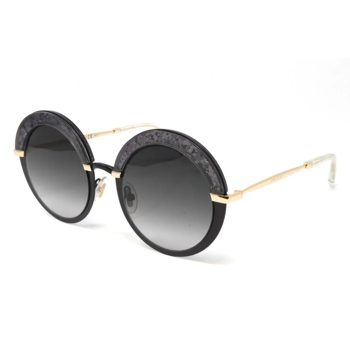 Jimmy Choo Sunglasses Women`s Round Semi Matte Black 50mm Jc-gotha/s-thp