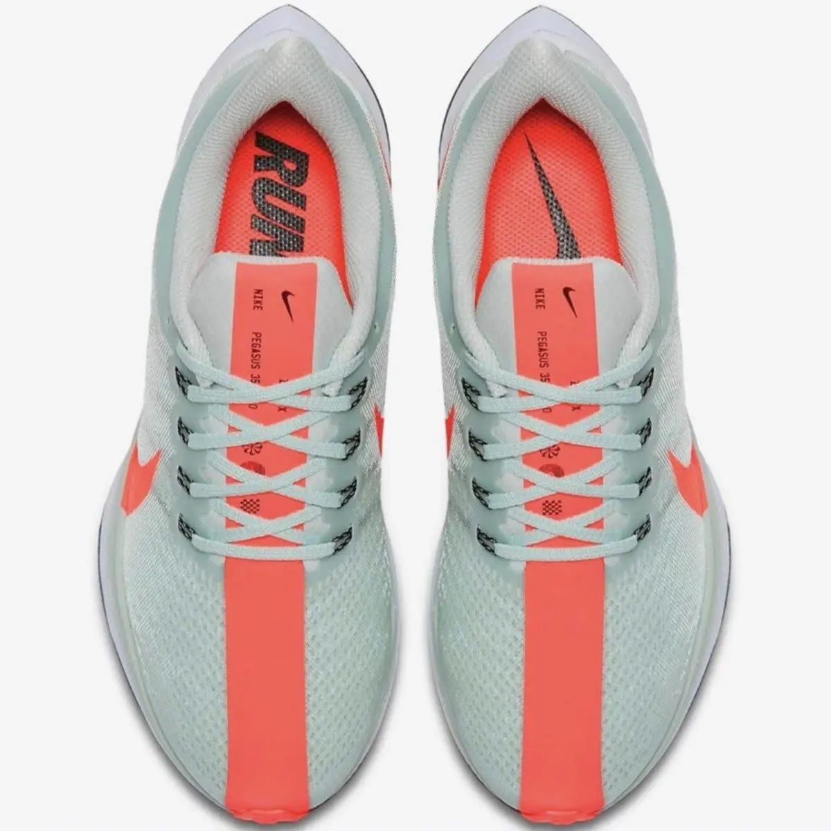 Nike shoes - Zoom Pegasus 35 Turbo - Zoom Pegasus Turbo - AJ4115-060 - Barely Grey/Hot Punch/White/Black (UPC: 0191887120254) 4
