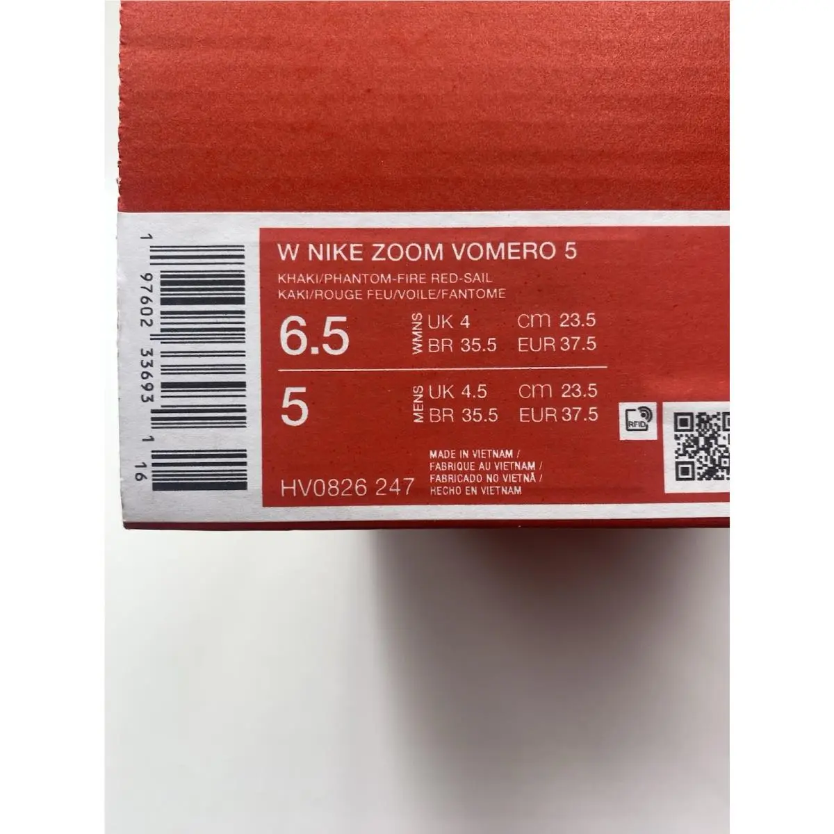 Nike shoes - Nike Zoom Vomero - Zoom Vomero - HV0826 247 - Khaki Phantom-Fire Red-Sail (UPC: 197602336931) 6