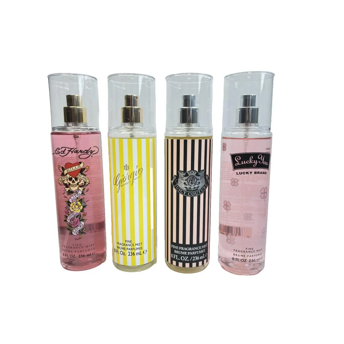 Juicy Couture ed Hardy Lucky Brand Giorgio 8 oz Fine Fragrance Mist For Women